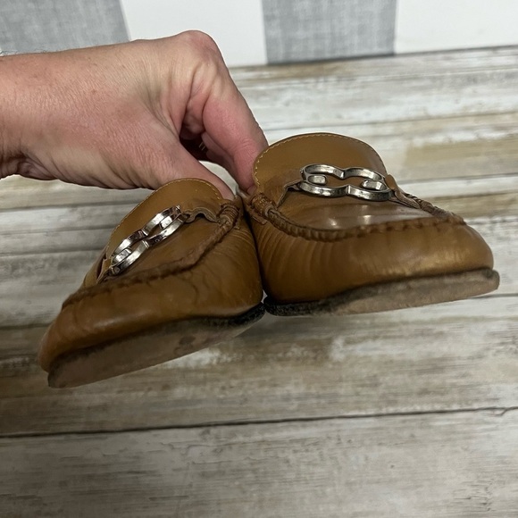 Escada Tan Leather Loafers - Picture 8 of 14